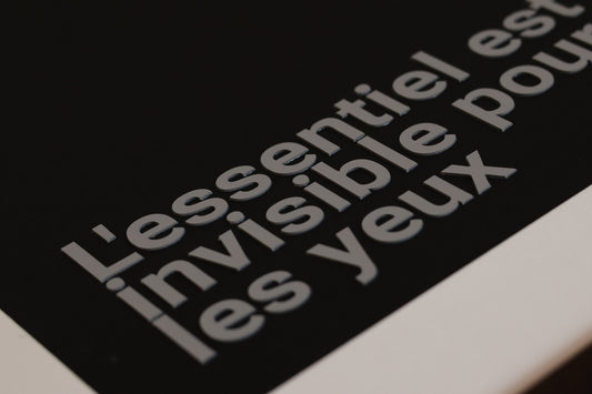 The Saint-Exupéry "Invisible" Heavyweight Art Piece – Monochrome WITHOUT FRAME