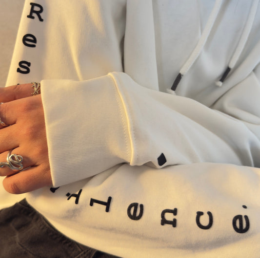 The Hamlet "Soliloquy" Heavyweight Hoodie - Stark White