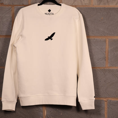 The Iqbal "Shaheen" Heavyweight Crewneck - Stark White