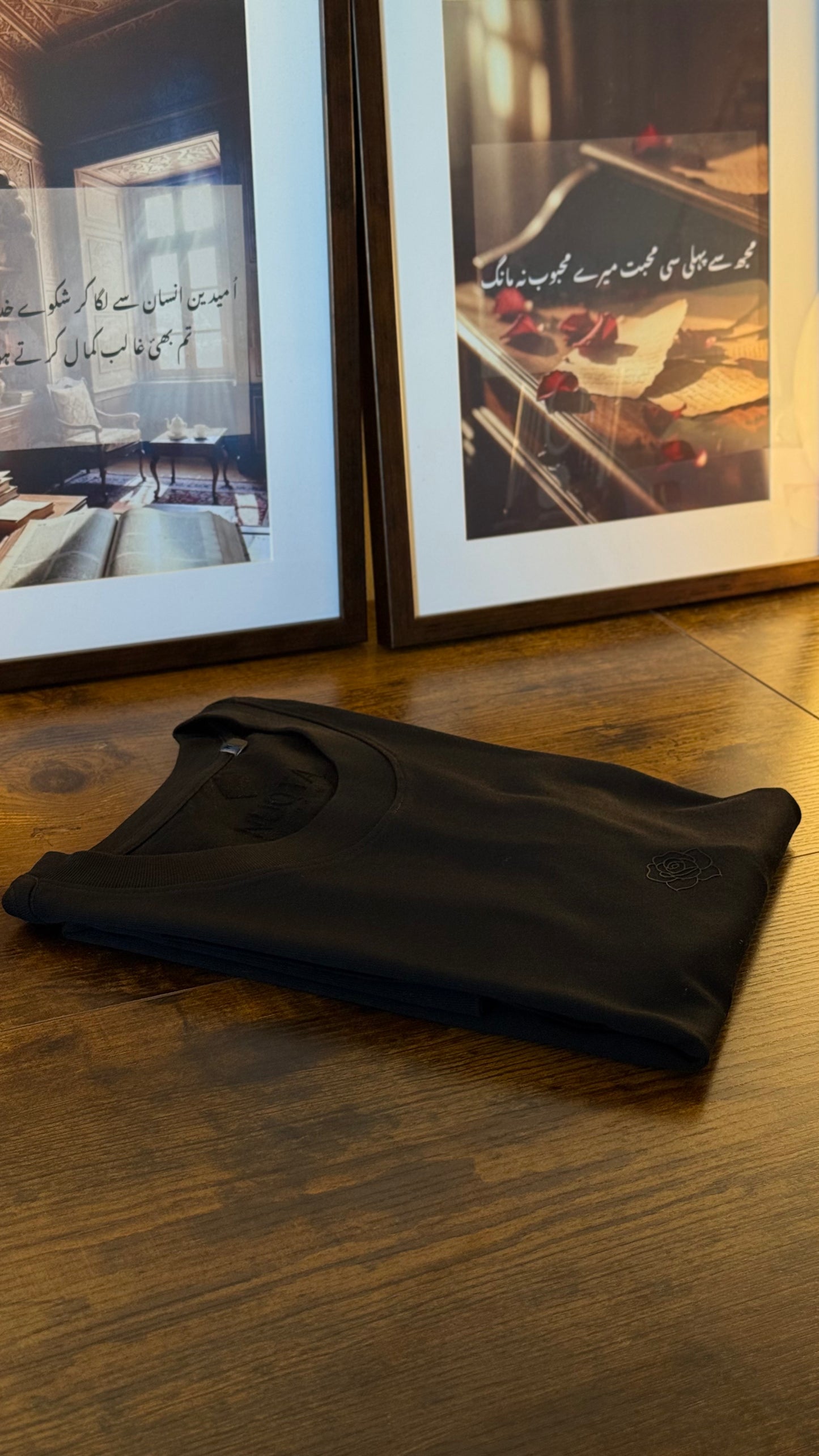 The Tennyson "Not To Yield" Heavyweight Tee - Stealth Black