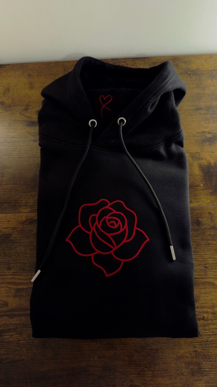 The Faiz "Surkh" Heavyweight Hoodie - Stealth Black