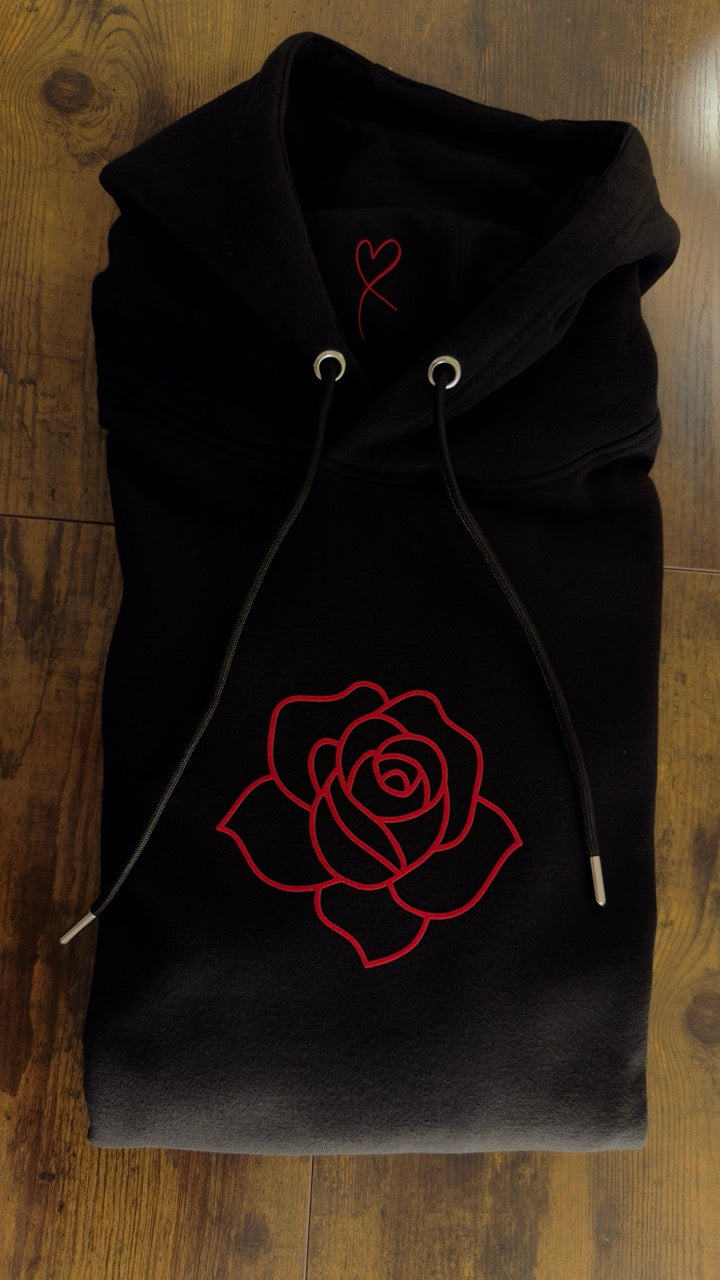The Faiz "Surkh" Heavyweight Hoodie - Stealth Black