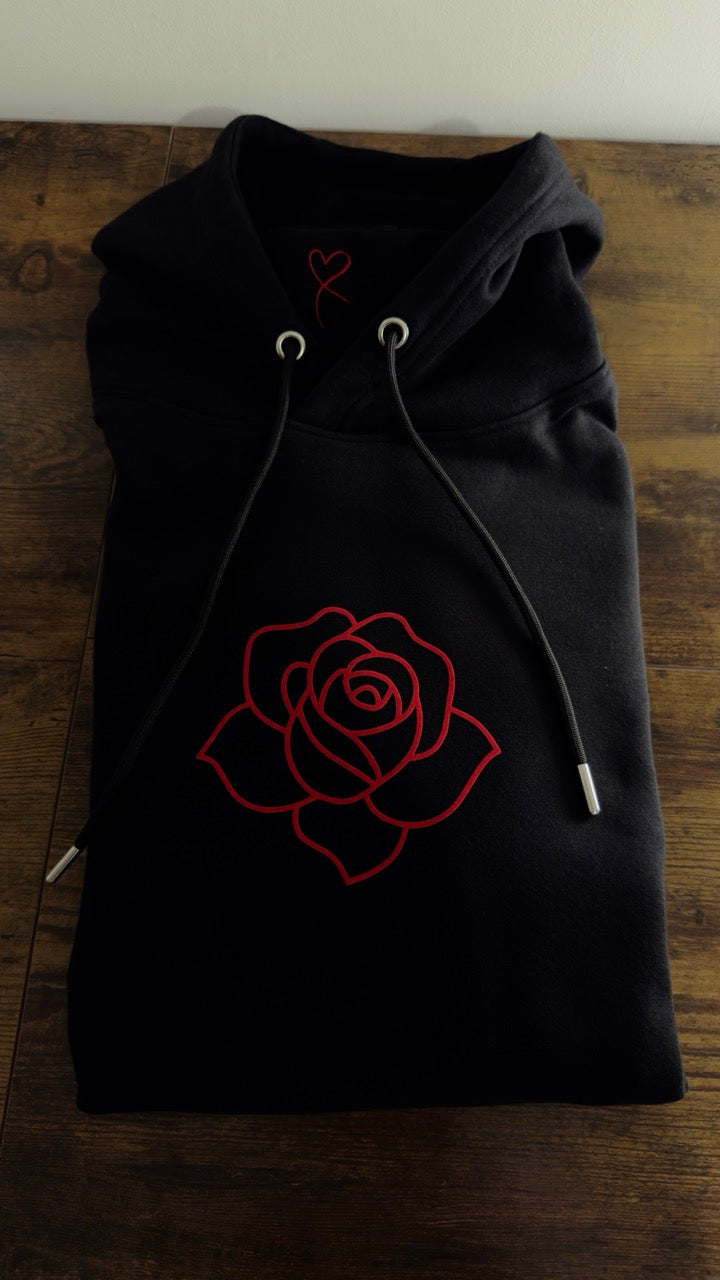 The Faiz "Surkh" Heavyweight Hoodie - Stealth Black