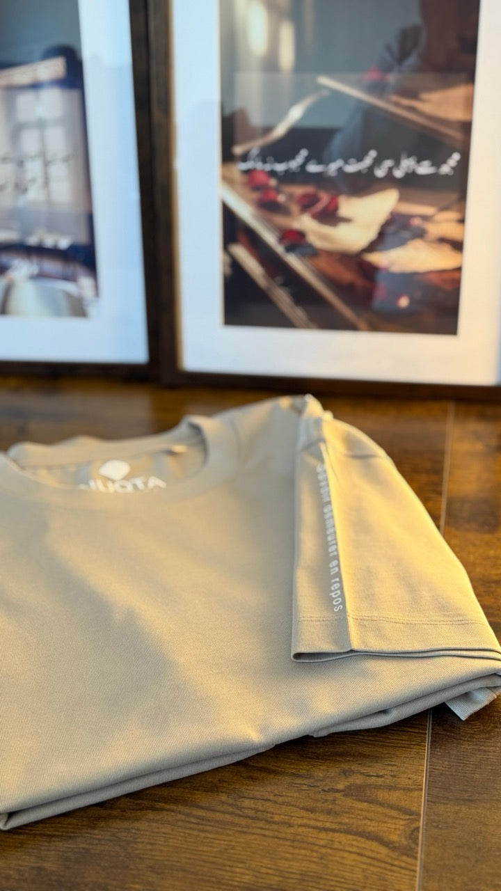 The Pascal "Stillness" Heavyweight Tee - Parchment