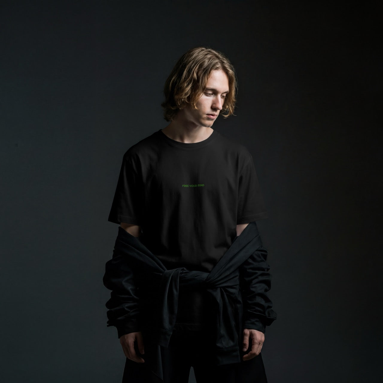 The Modern Myth "Free Your Mind" Heavyweight Tee - Obsidian Black