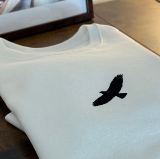 The Iqbal "Shaheen" Heavyweight Crewneck - Stark White