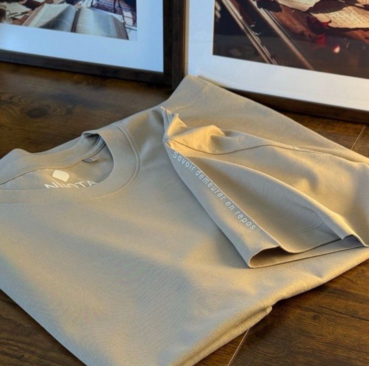 The Pascal "Stillness" Heavyweight Tee - Parchment