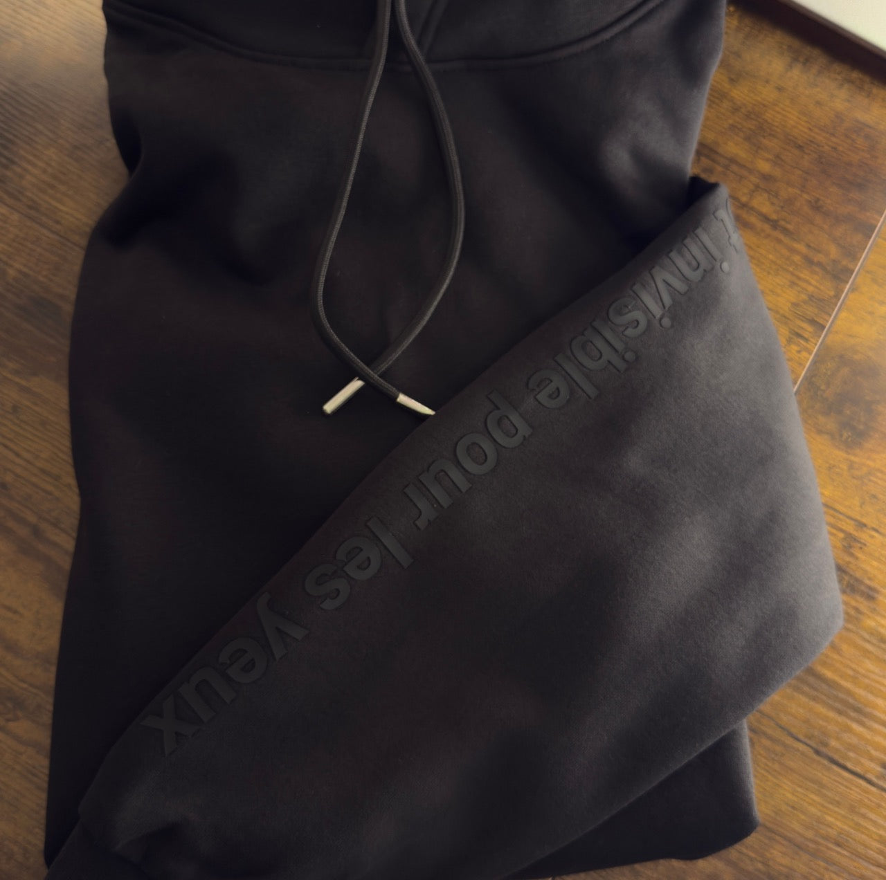 The Saint-Exupéry "Invisible" Heavyweight Hoodie - Obsidian Black
